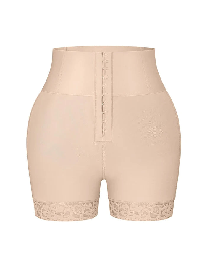 Slim high waist butt lifter shorts.