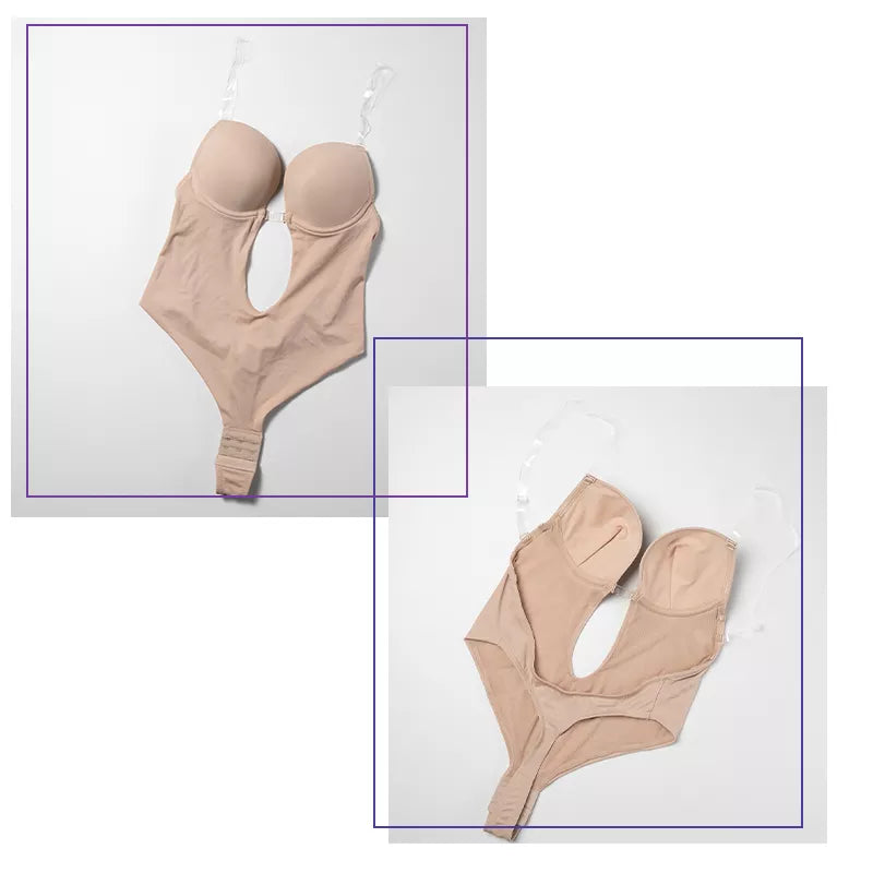 Seamless U-Plunge Thong Bodysuit