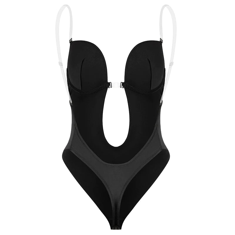 Seamless U-Plunge Thong Bodysuit